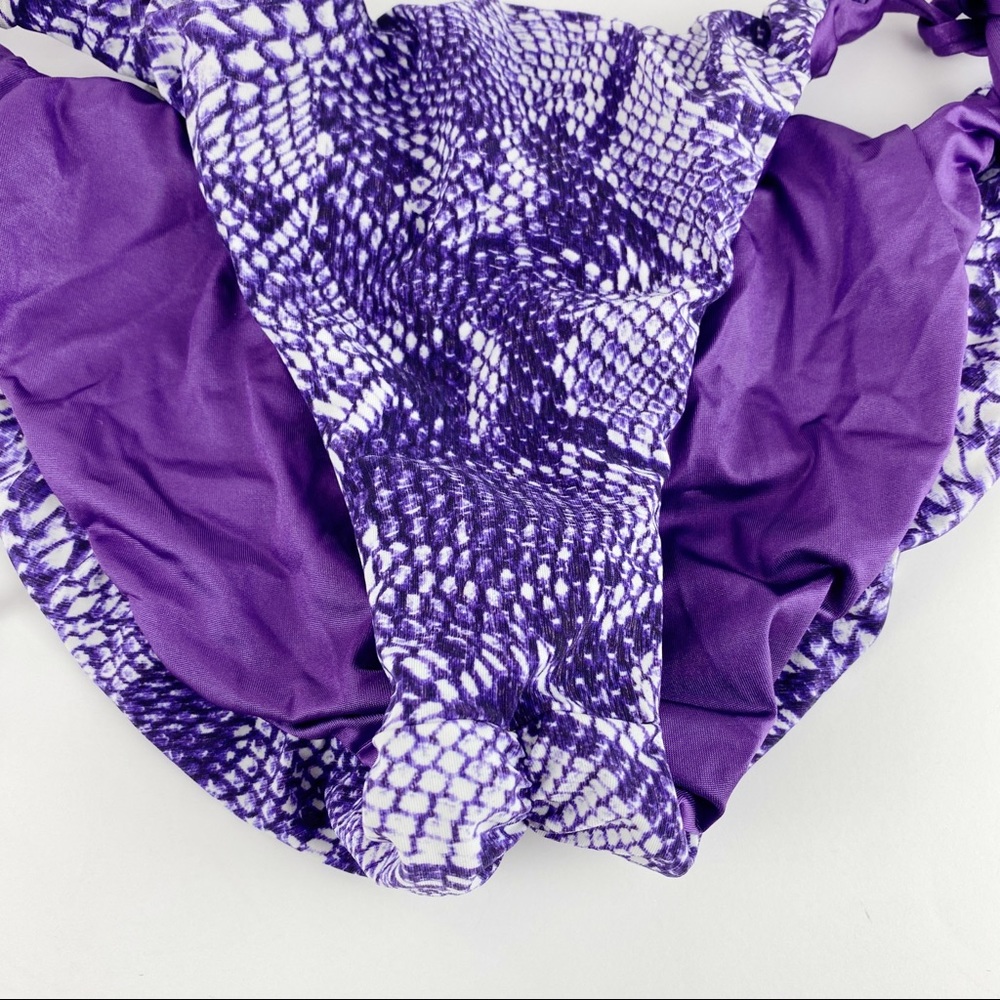 Beach Bunny Bikini Rendezvous Purple Python Bikini Set RARE - Picture 9 of 11